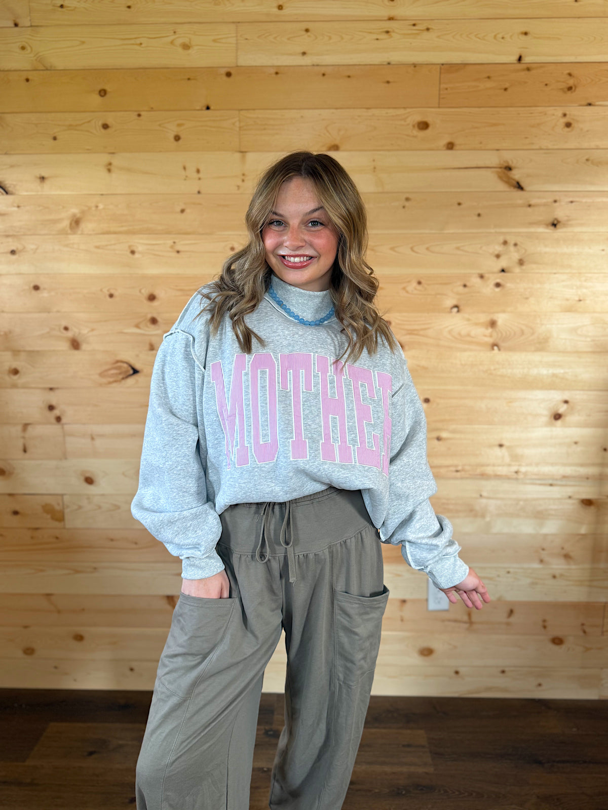 Mother Knows Best Mockneck