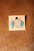 Floral Turquoise Stud