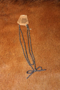 Layered Bead Bow Necklace