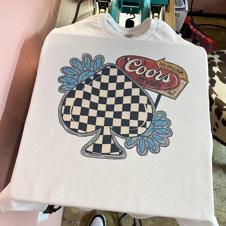 Checkered Spade Tee
