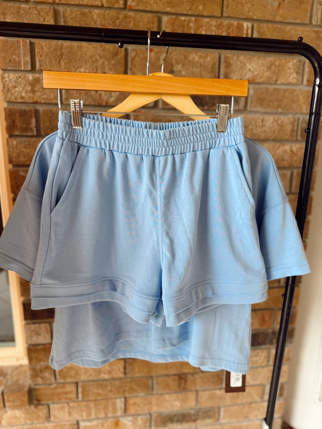 Denim Skies Shorts Set