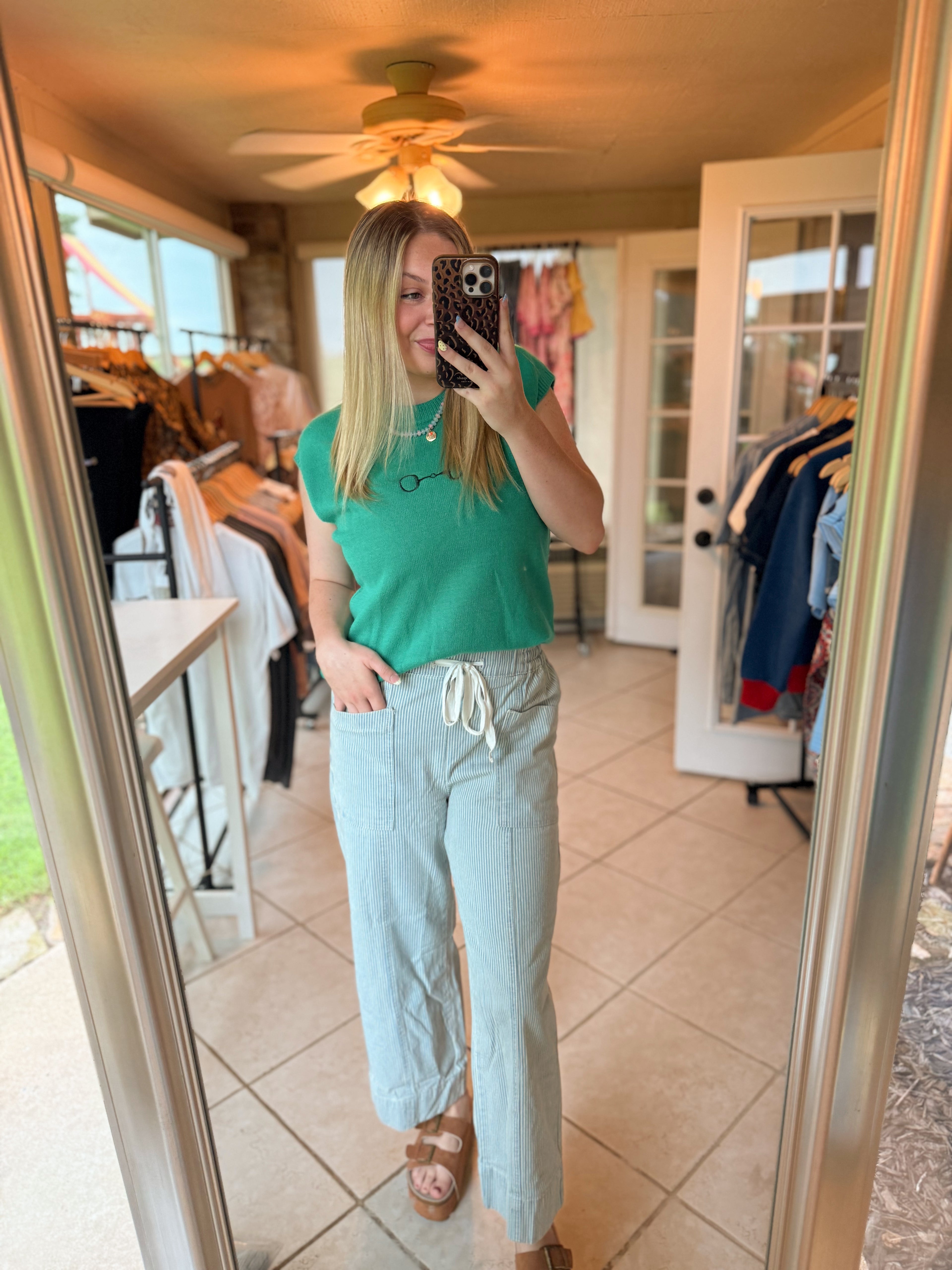 Pinstripe Jean