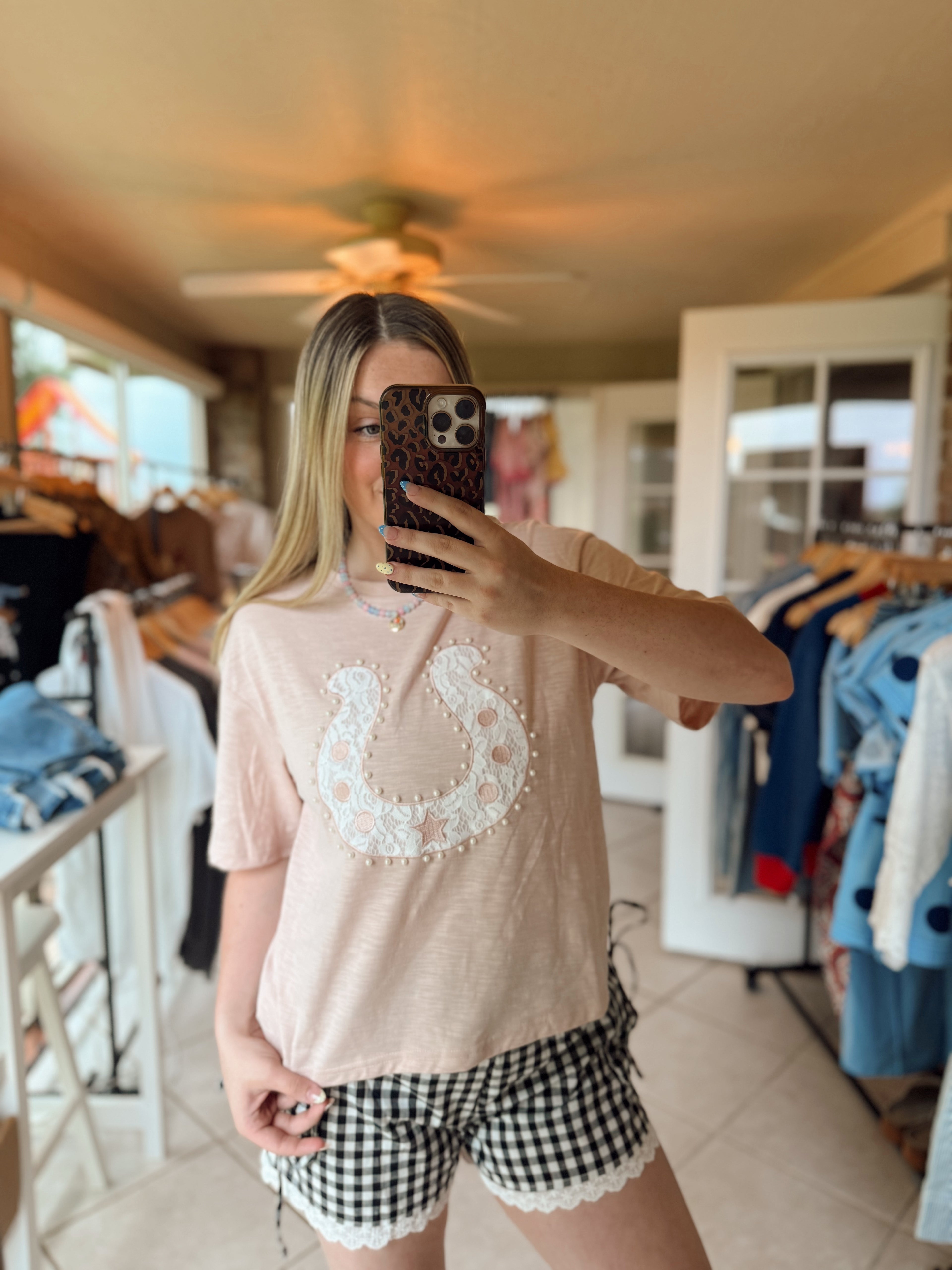 Lace Horseshoe Shirt