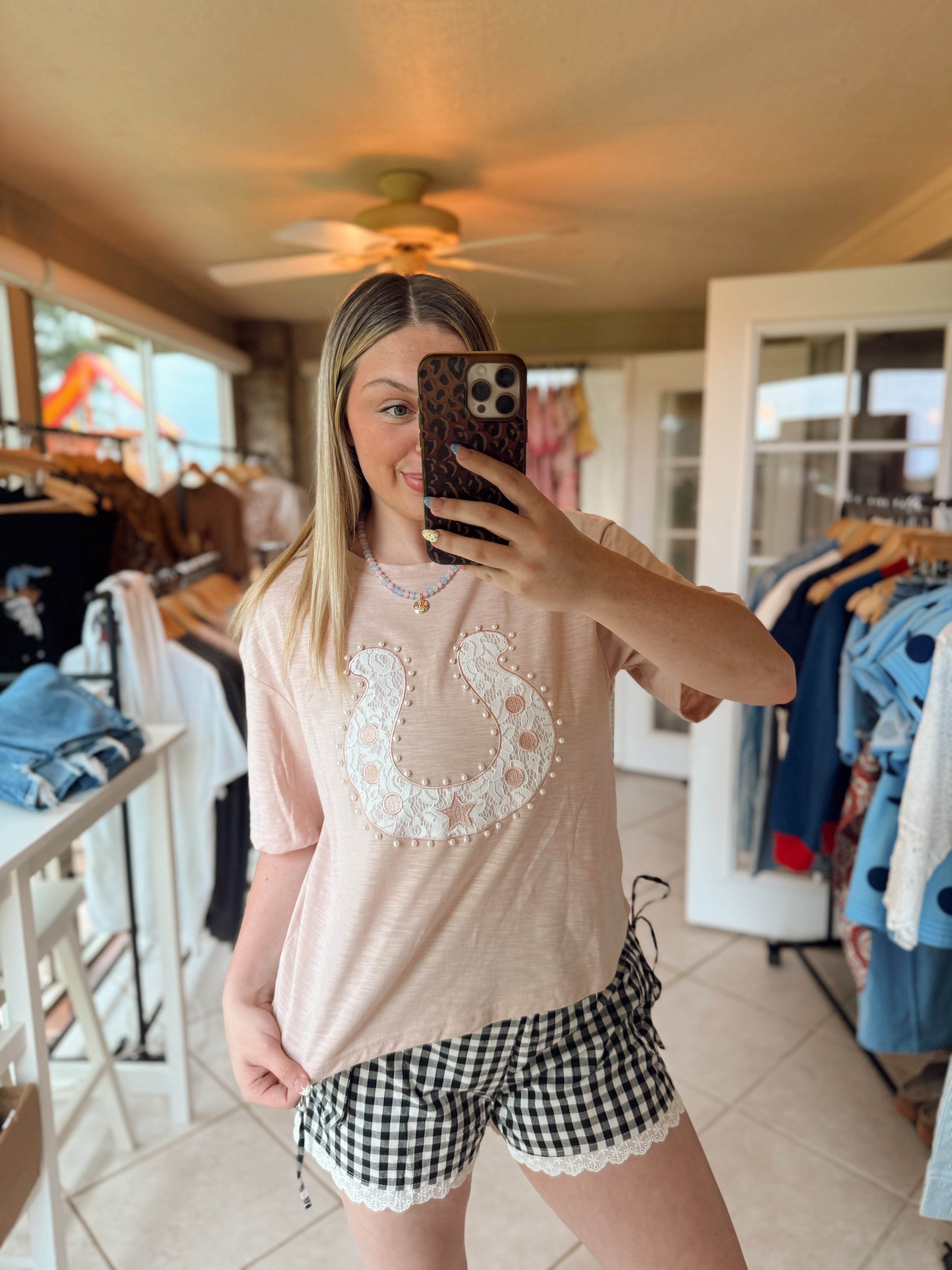 Lace Horseshoe Shirt