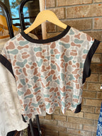 Camo Cross-Back Tee
