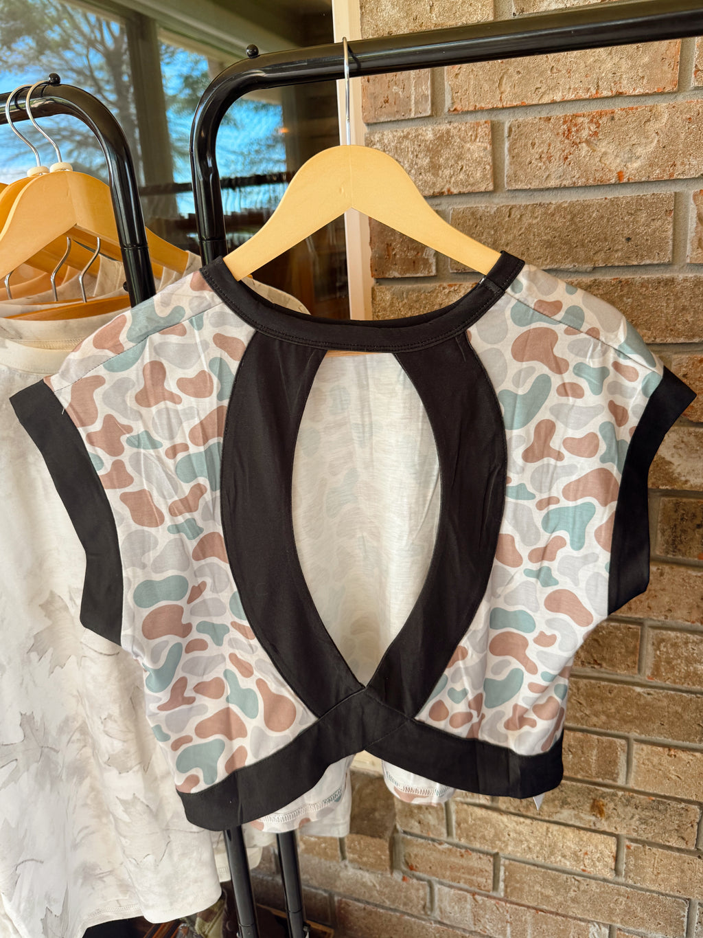Camo Cross-Back Tee