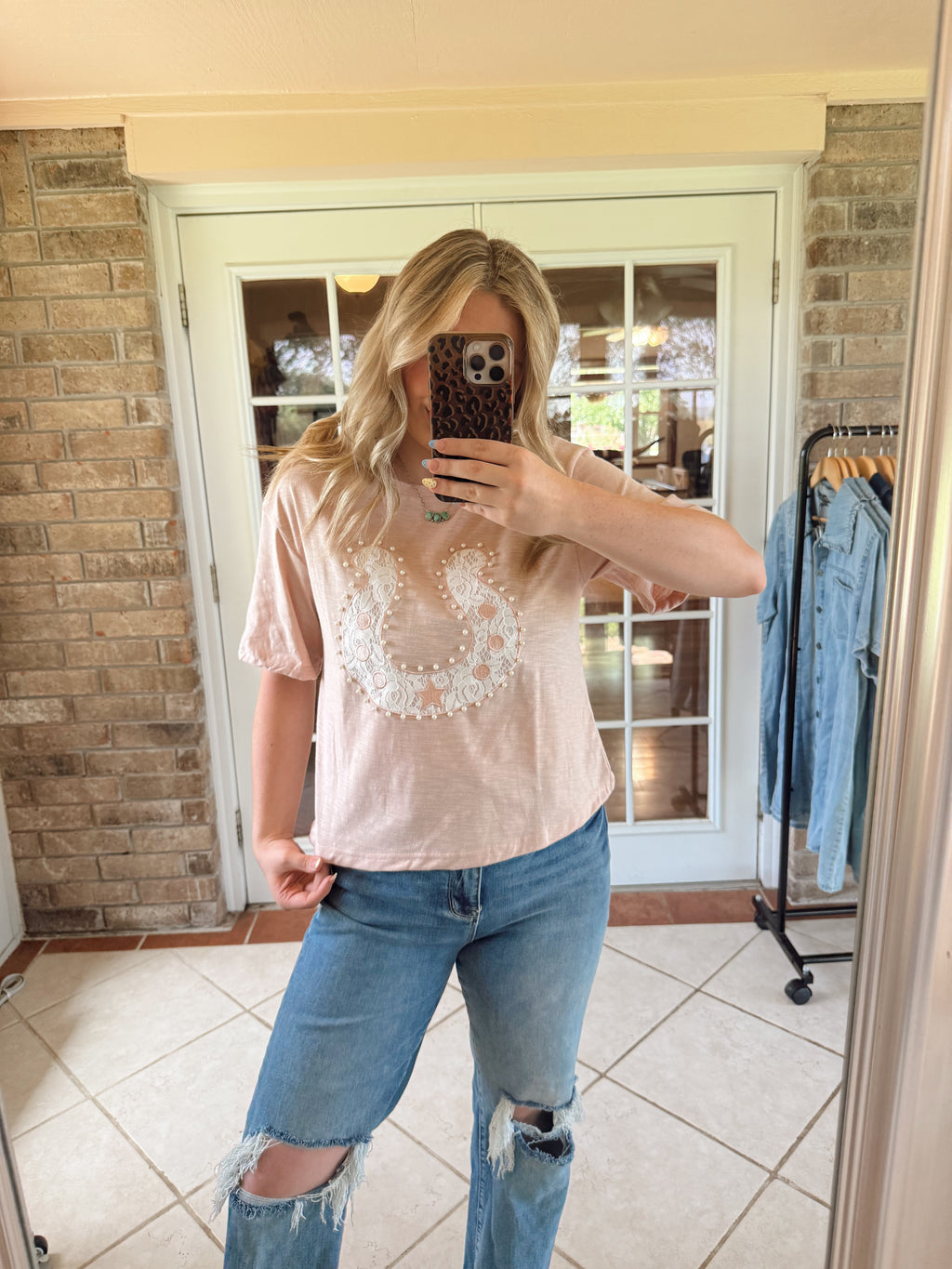 Lace Horseshoe Shirt