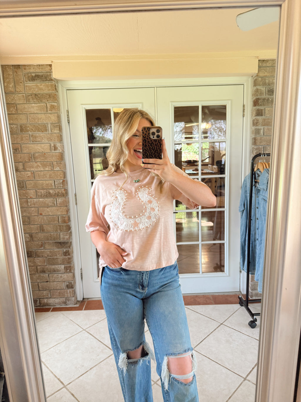 Lace Horseshoe Shirt