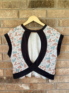Camo Cross-Back Tee