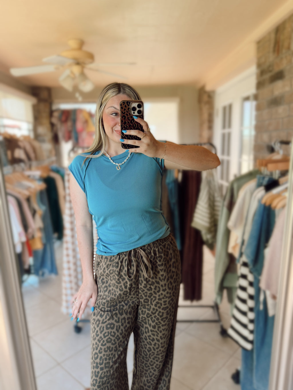Mocha Leopard Lounge Pant