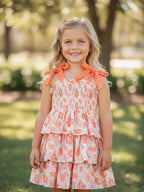 Orange Paisley Dress