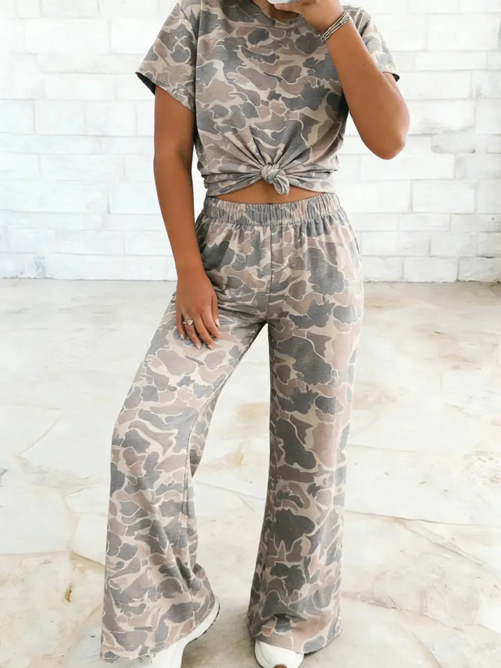 Woodland Camo Lounge Set