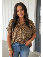 Metalic Leopard Blouse