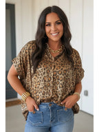Metalic Leopard Blouse