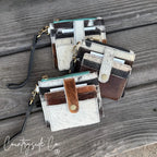 Cowhide Wristlet Wallet