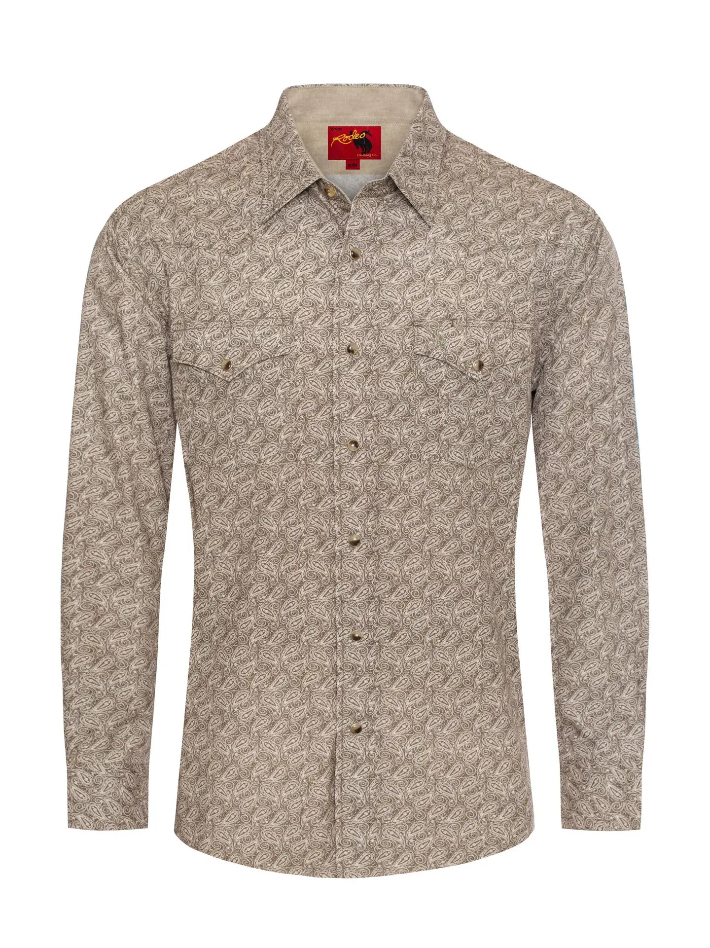 Mens Paisley Pearl Snap